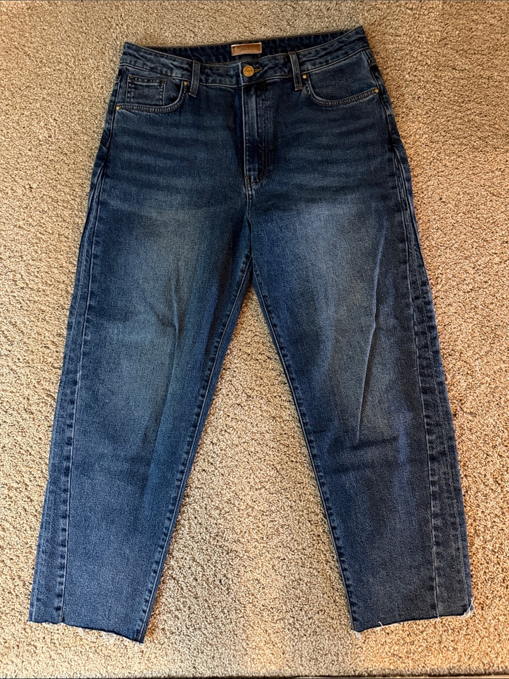 Kut from the Kloth Dark Blue Cropped Ankle Jeans